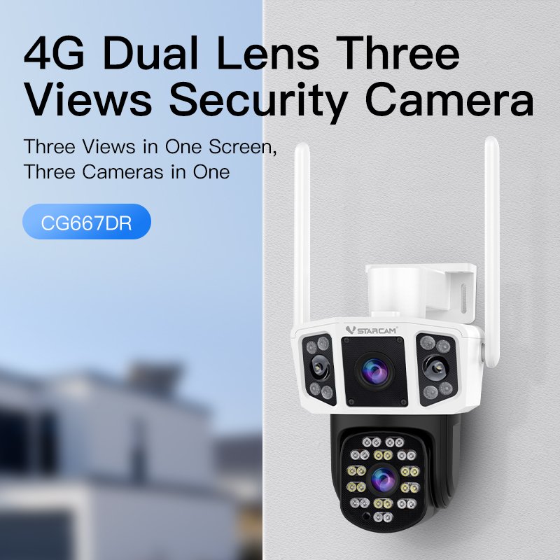 Vstarcam 4G Surveillance system Wide Angle Night Vision Two-Way Audio monitoring camera support NVR SD Card Storage 4g camera