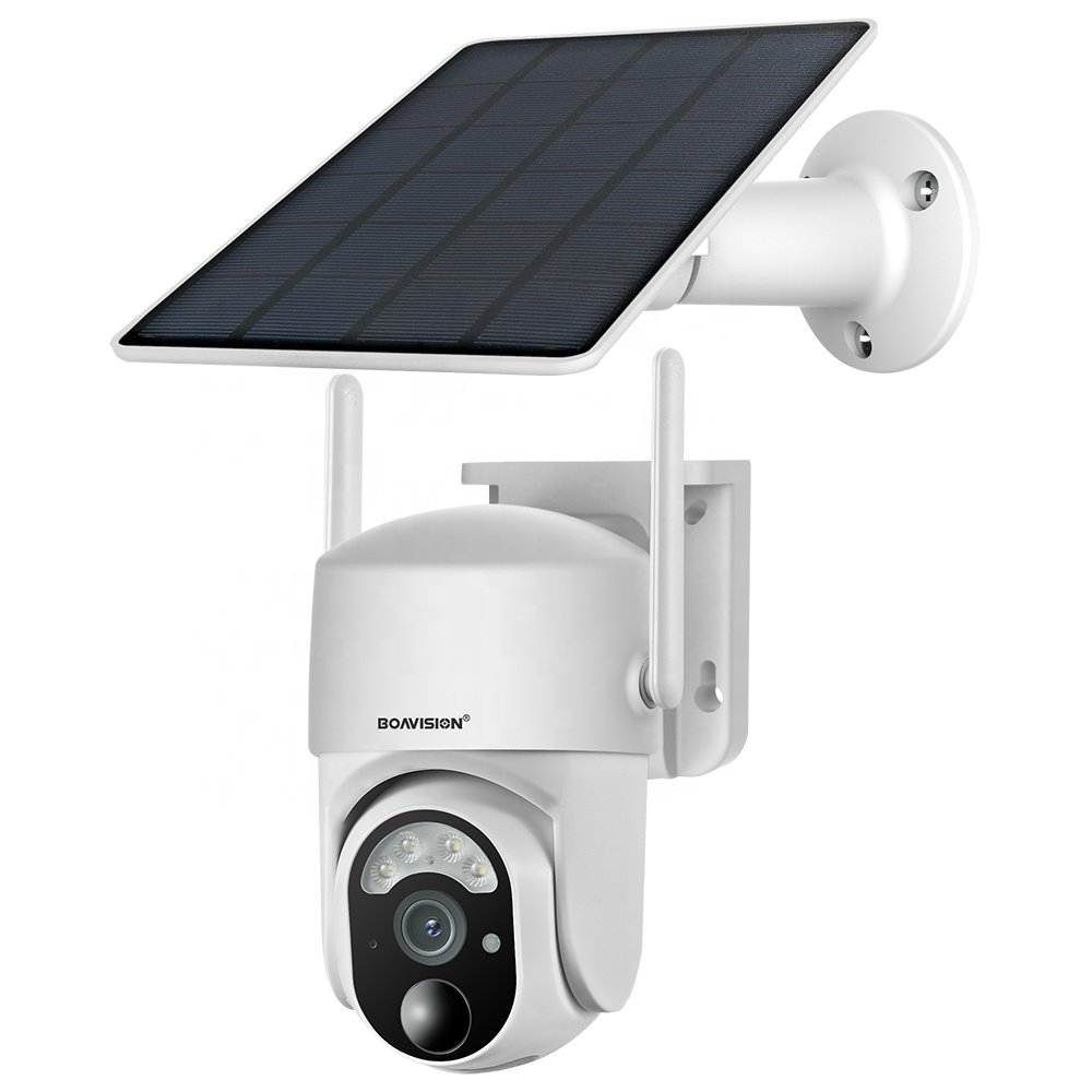 5MP 4G SIM Card Solar Panel Camera Rechargeable Battery PTZ Outdoor PIR Motion Detection 2-Way Audio 3MP Wifi Security Camera