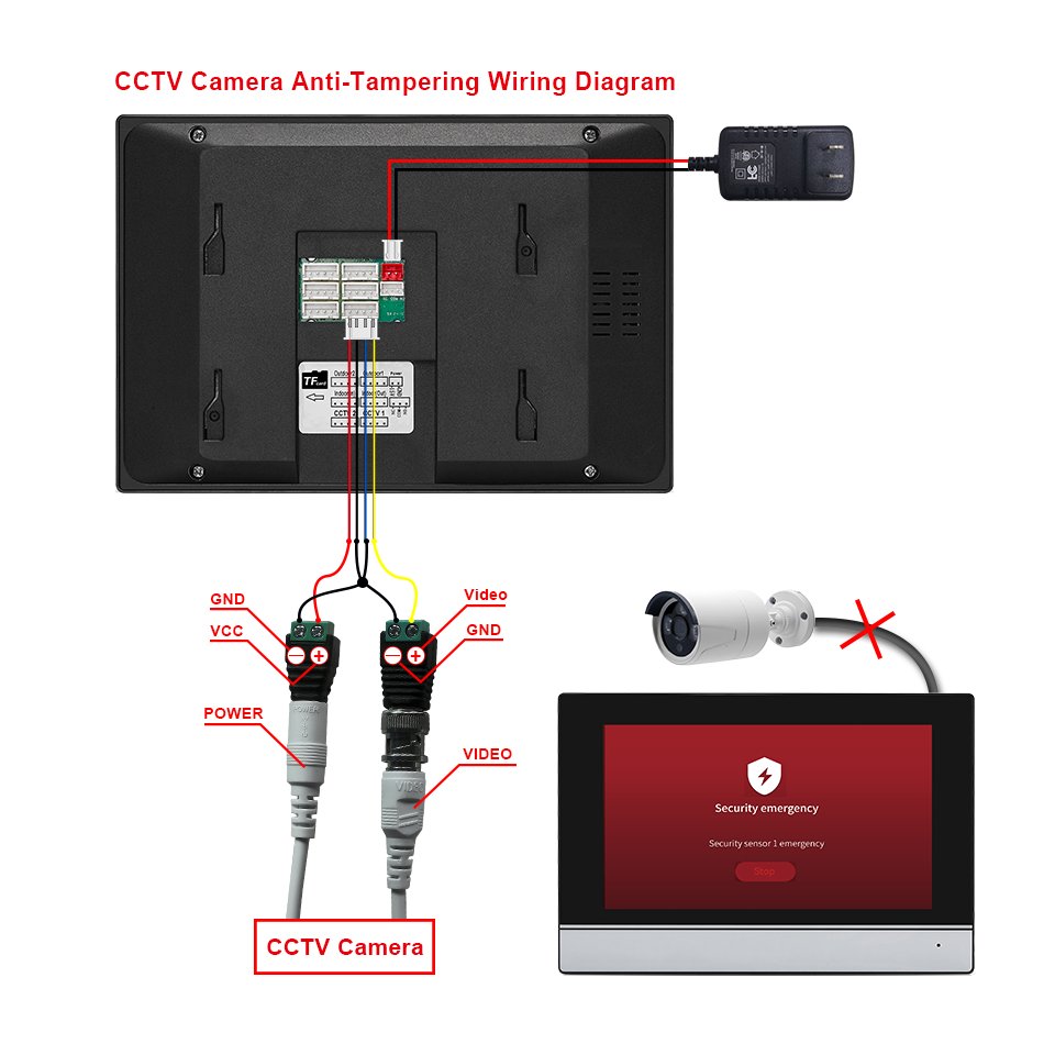 IP Video Intercom 10 Touch Monitor Video Door Phone Intercom System for 4Unit Apartment Wifi Doorphone