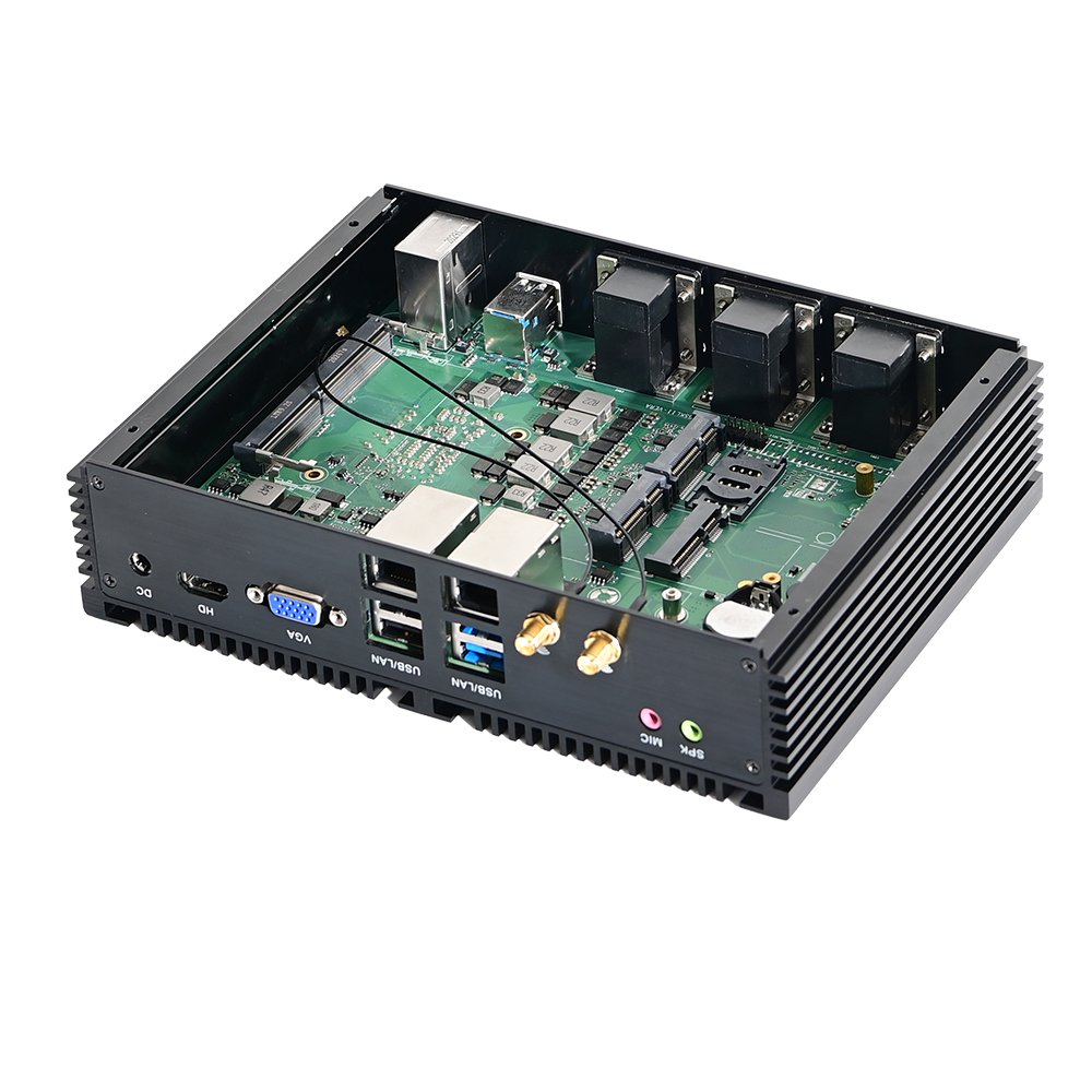 Industrial PC Mini I7 10710U 6 core 12 threads, 1.1Ghz up to 4.7GHz High Performance Mini Computer For Kiosk/Automation