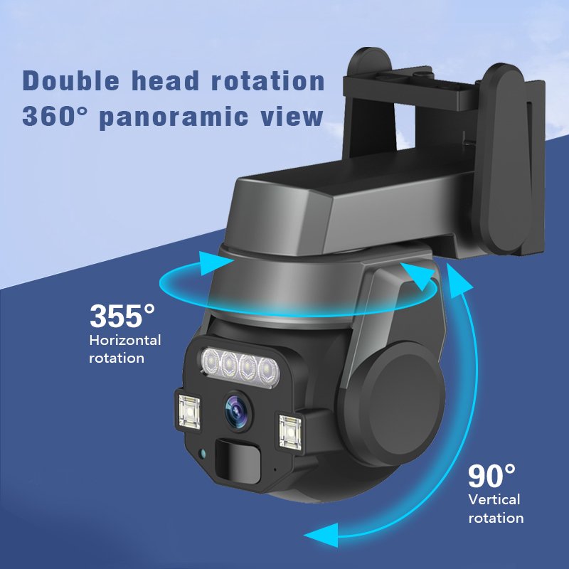 360 Panoramic 5MP Smart IP Camera Fisheye Lens Dewarping 15m IR Night Vision PoE Home Business Security System