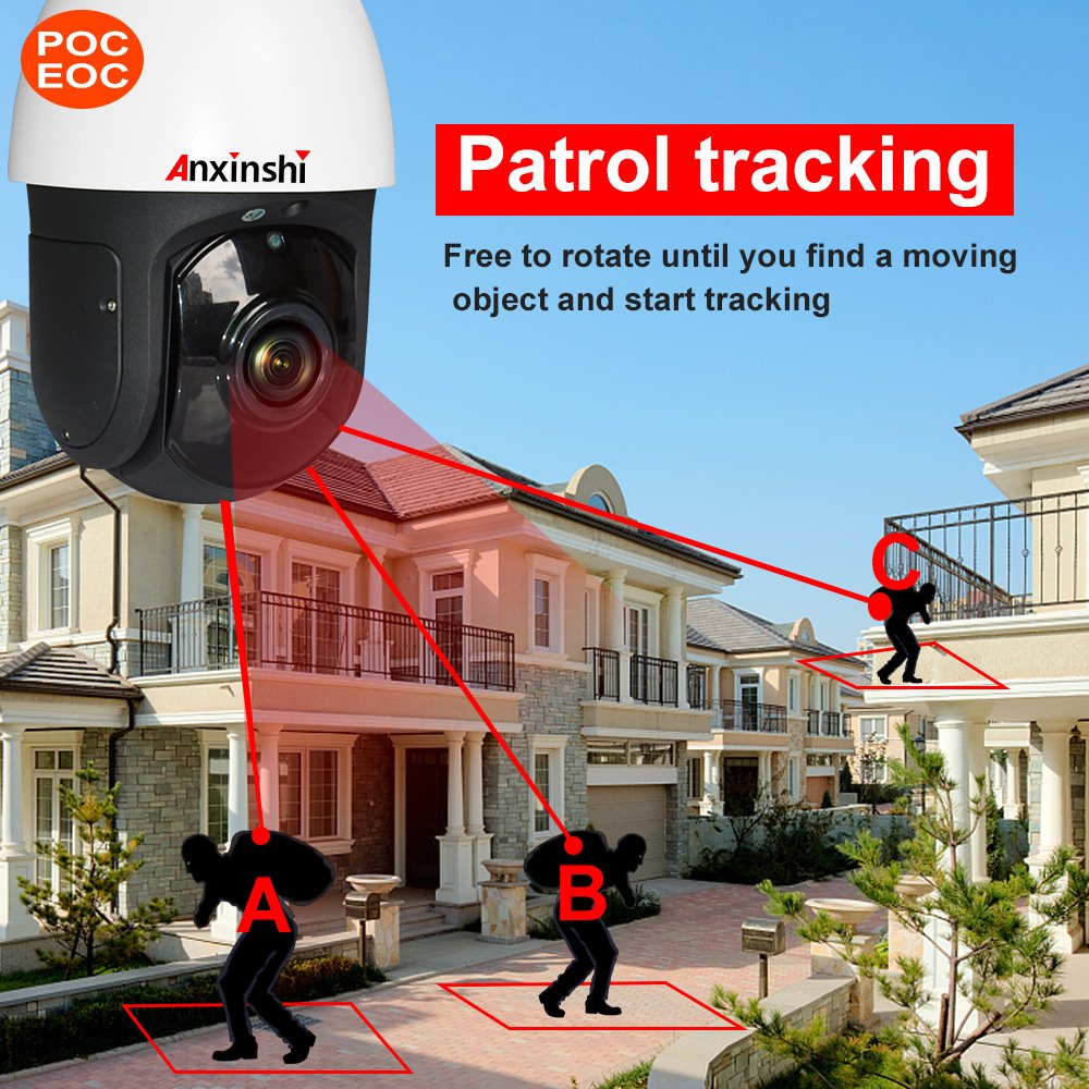 Security monitoring high-definition network camera, 5-megapixel 36x zoom camera metal camera