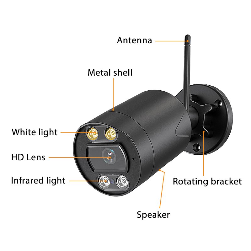 Home Surveillance Cctv Wireless System 4ch 8ch Tuya Smart Wifi Nvr Kit Outdoor 3MP Wireless Security Camera System