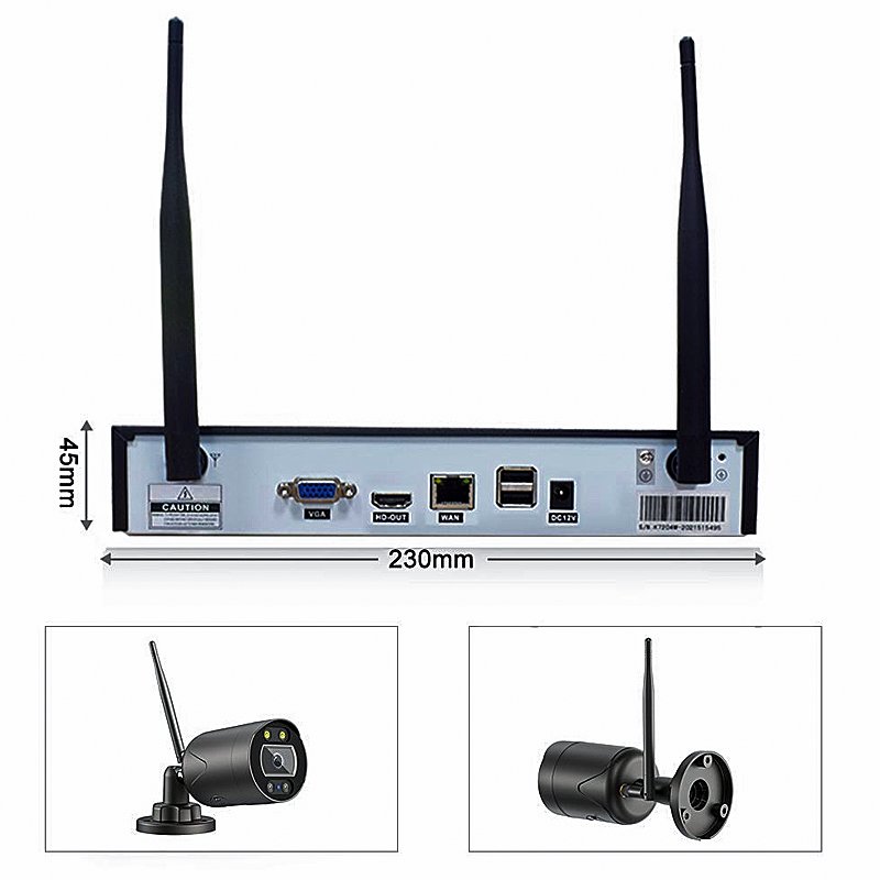 Home Surveillance Cctv Wireless System 4ch 8ch Tuya Smart Wifi Nvr Kit Outdoor 3MP Wireless Security Camera System