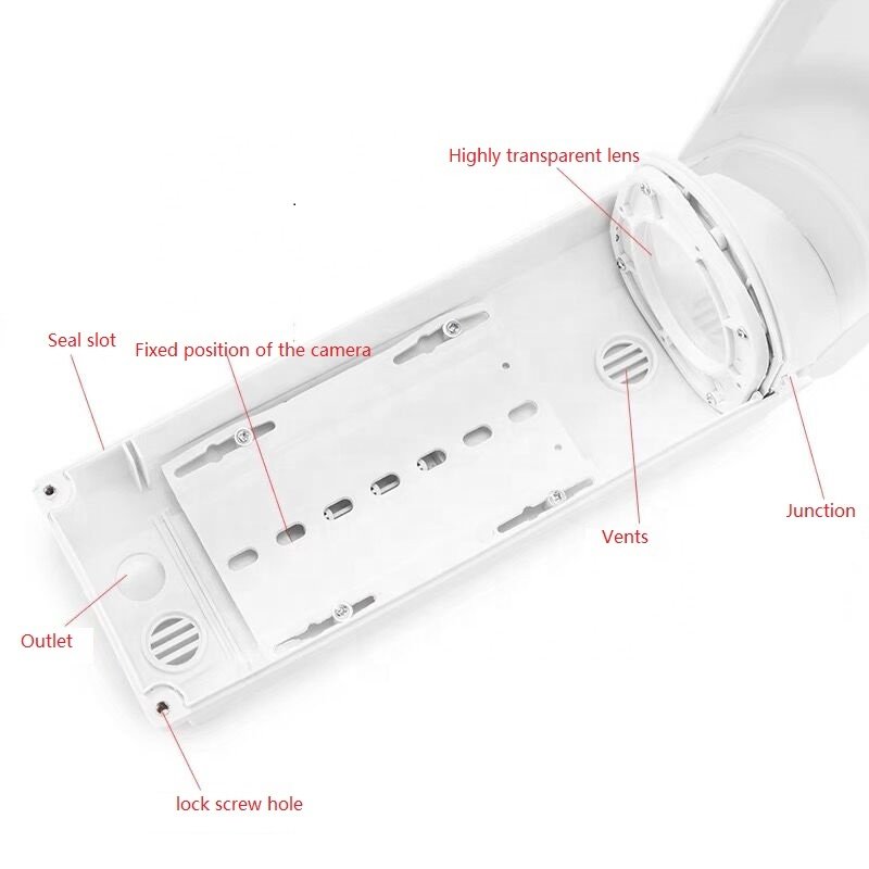 High quality Outdoor plastic CCTV housing and bullet cctv camera housing and waterproof cctv bullet camera housing