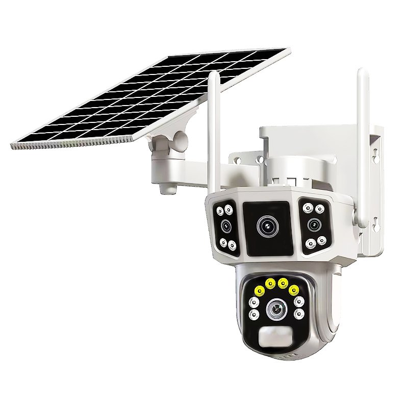 V380 Pro PTZ 4G Solar Security Camera System Wireless Outdoor Motion Detection 360 Degree Rotation H.265 Wifi Wireless camera