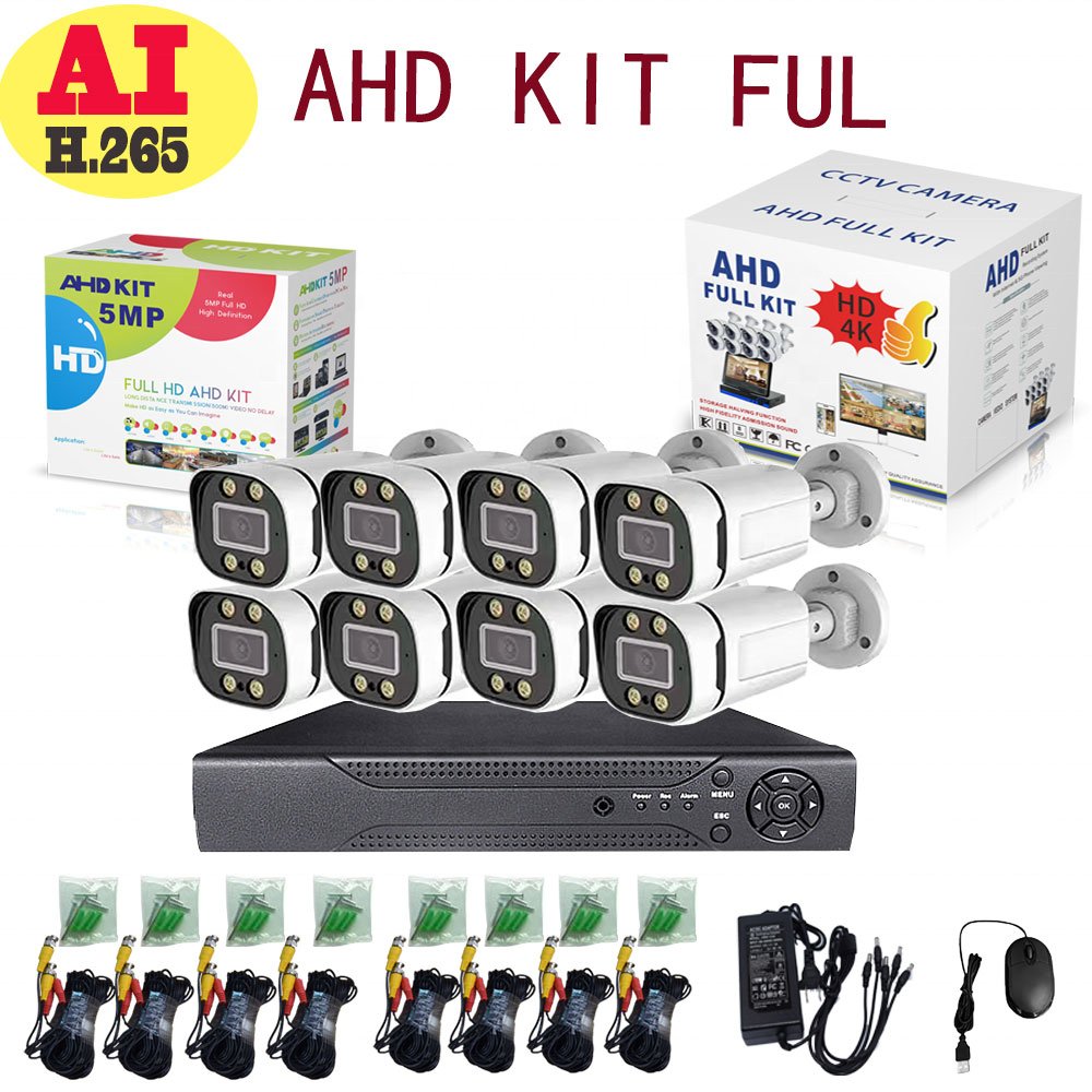HD Camera Security Outdoor Waterproof DVR Video Recorder Monitoring Kit Wifi Security Camera Surveillance Camera
