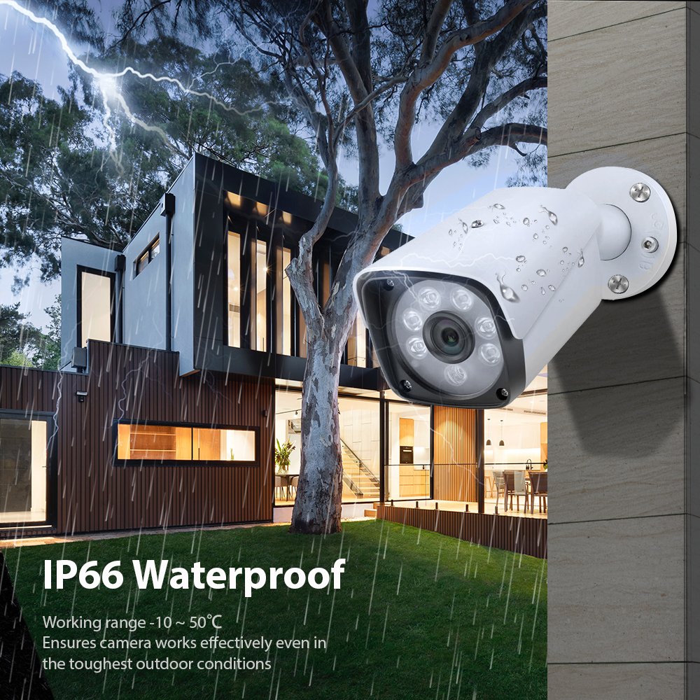 WESECUU Manufacturer 2MP 5MP 8MP 4K DVR AI Alarm Bullet Night Vision AHD TVI CVI CCTV Home Outdoor Security Surveillance Camera