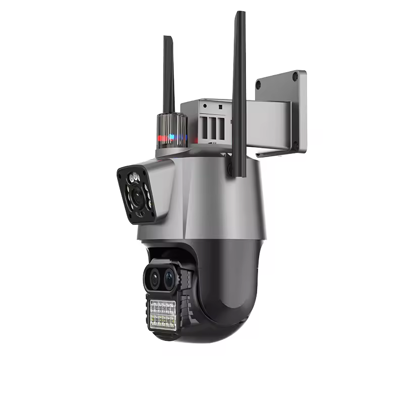 A26 9MP Security Camera WiFi Outdoor Three Lens Dual Screen 8X Zoom CCTV Camera Home Security Surveillance ICsee NVR Bluetooth
