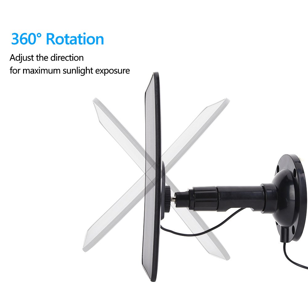 7W Solar Smart Doorbell Monitoring Surveillance Camera Security System Type C Micro USB Output Charger Panels