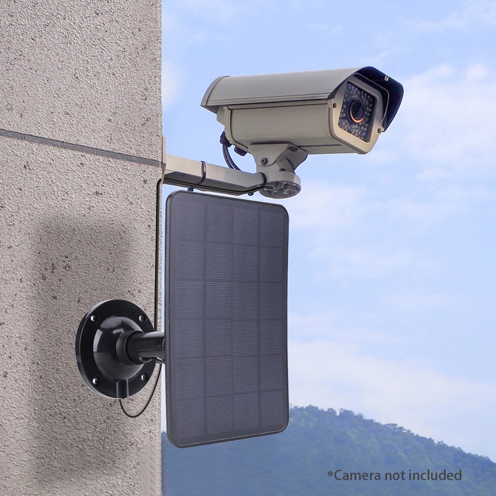 7W Solar Smart Doorbell Monitoring Surveillance Camera Security System Type C Micro USB Output Charger Panels