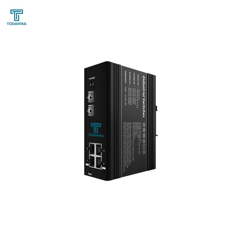 Telecommunications 2 x Gigabit SFP 4 x 1000Base-T PoE Port Layer2 Managed Industrial POE Switch