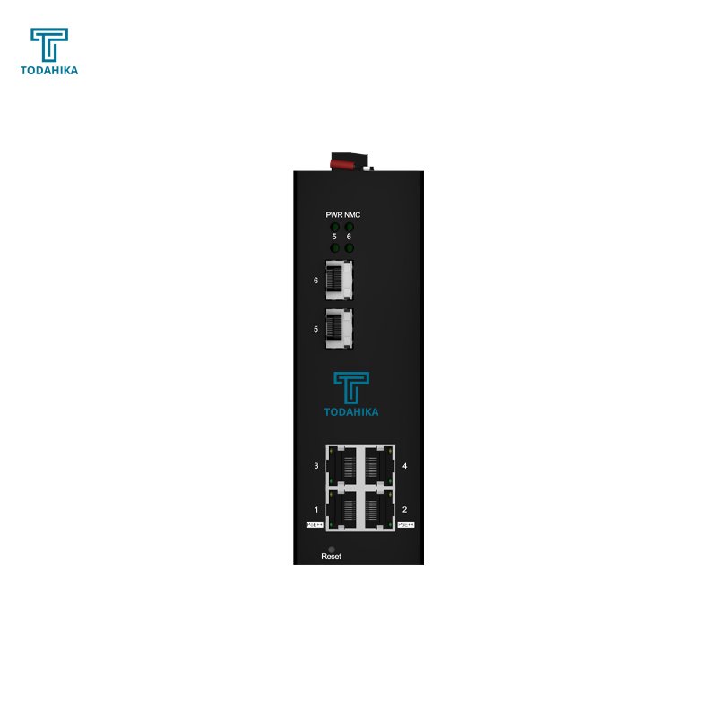 Telecommunications 2 x Gigabit SFP 4 x 1000Base-T PoE Port Layer2 Managed Industrial POE Switch