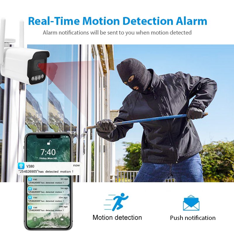 Tuya 3MP 5MP Bullet WIFI Security Camera Motion Detection Alarm Outdoor Wireless Bullet Cctv Ip Camera