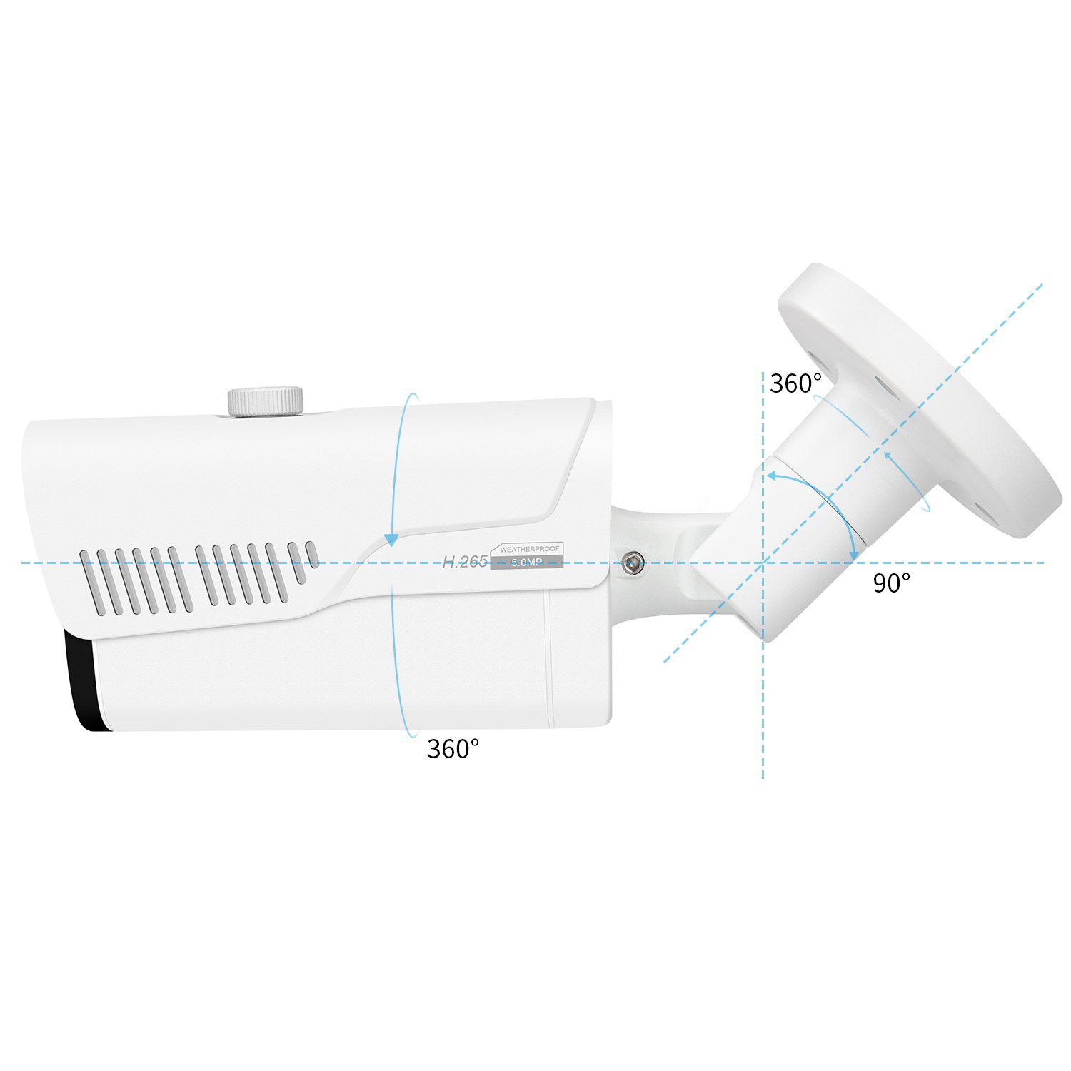 security 8ch de surveillance video system nvr kit cctv ip67 waterproof surveillance ir night vision bullet 5mp poe ip camera