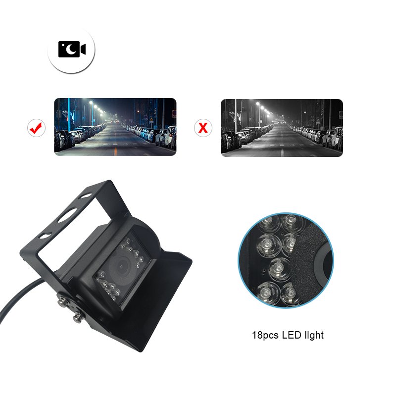 7-inch Car Surveillance Camera system LCD rear view monitor AV input bus truck camera