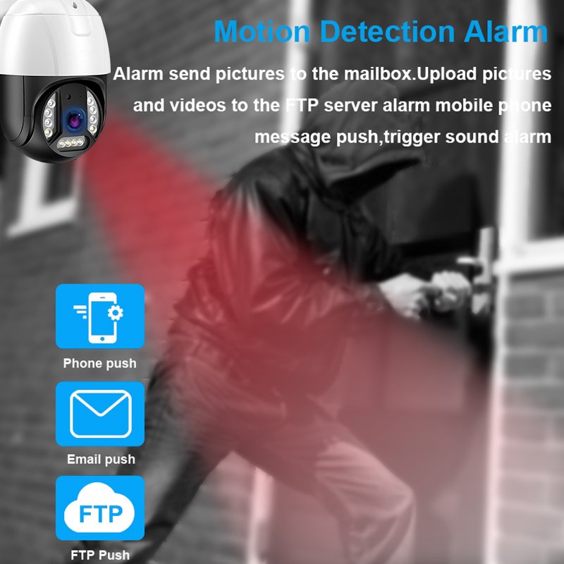Smart Wifi Camera 1080P Two-way Audio Waterproof Night Vision PIR Detection Smart Alert Full HD Security Camera