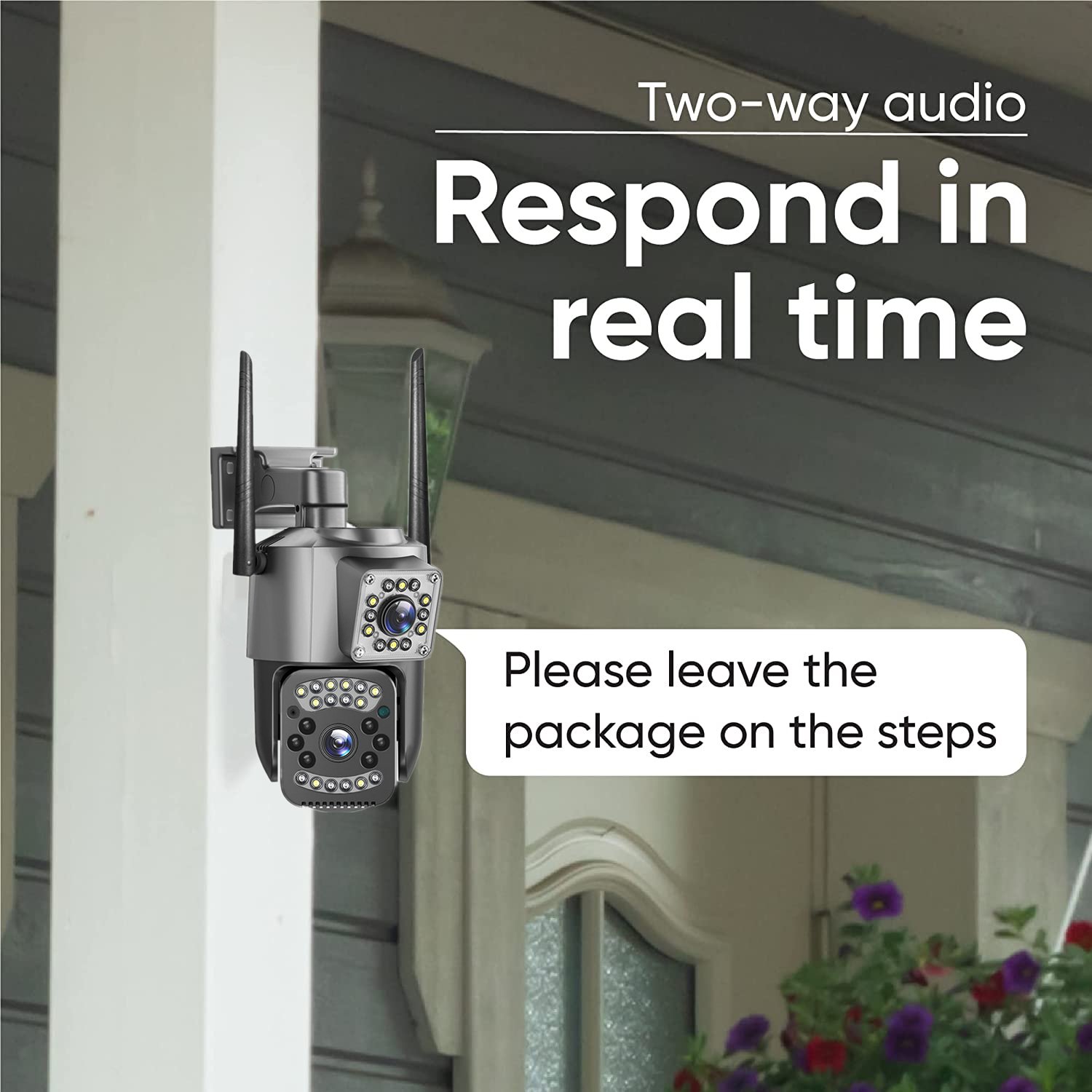 2MP Duel Lens V380 4G Sim Card Network CCTV Cam Security Alarm System For Homes And Businesses Cameras De Seguridad Exterior