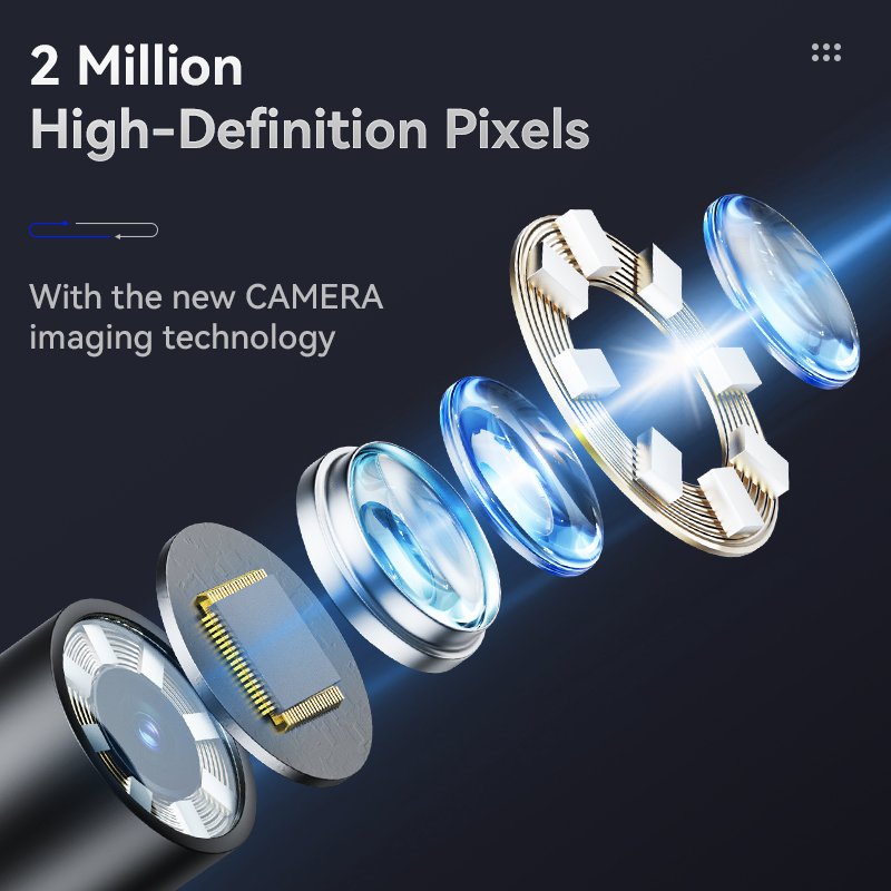 S43 OTG phone use 7.9mm 1920P 1M semi cable 360degree two ways articulating endoscope camera industrial articulating borescope