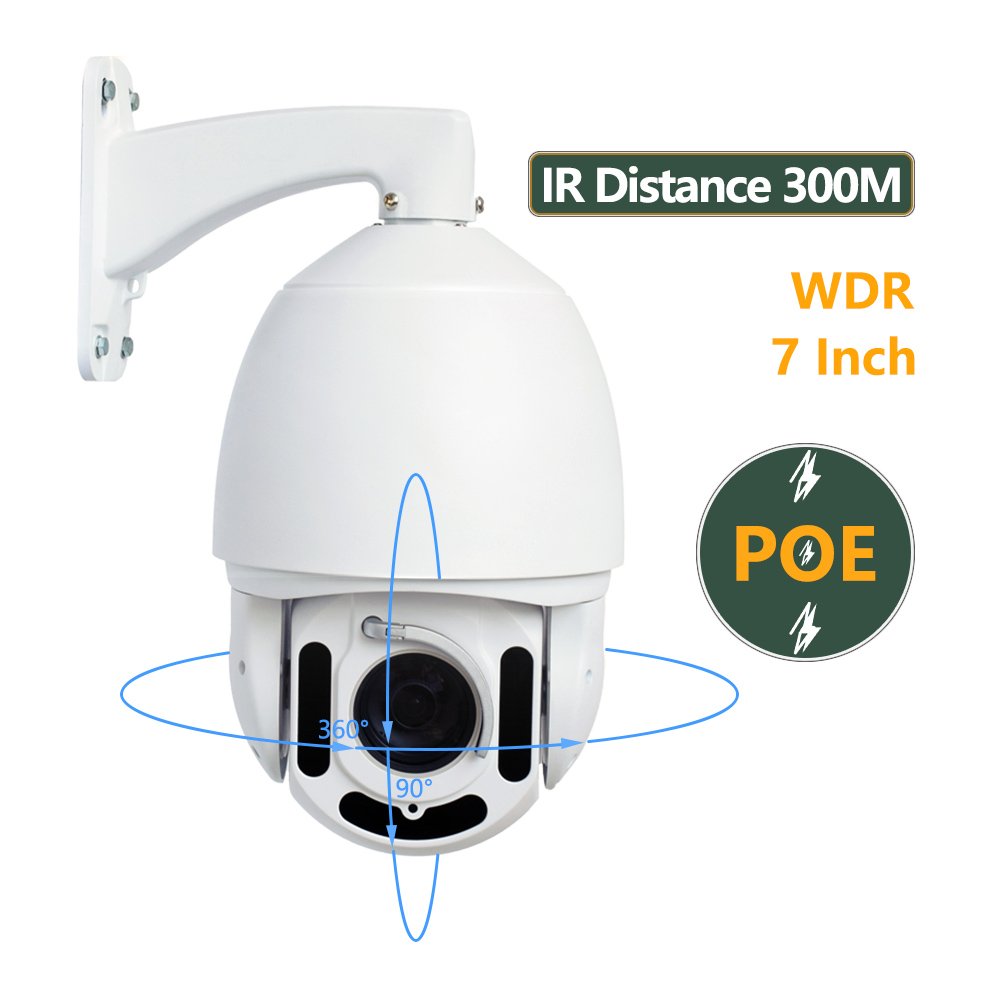 Alarm in out Dome 360 Security Cameras Long Range Surveillance 60fps Camera Face Detection API 33X 44X PTZ Camera