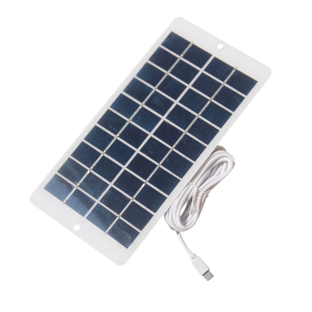Wholesale Portable 4.5W Solar Charger for Cell Phone Type-C Solar Mobile Power Charge