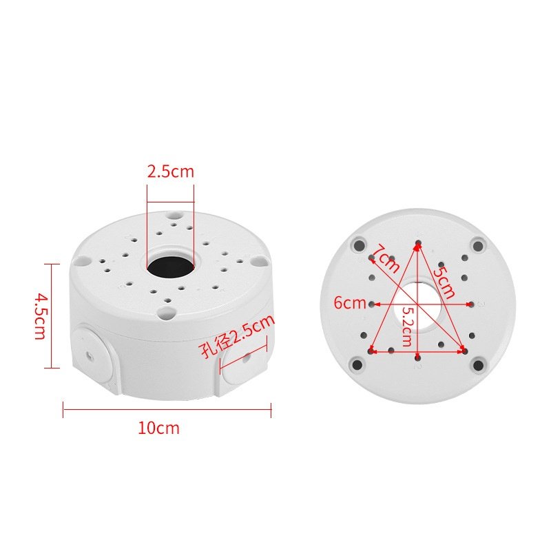 Monitoring Dome Bracket Plastic Ceiling Dome Bracket Concealed Wire Bracket Round Dome Power Supply Concealed Wire Box