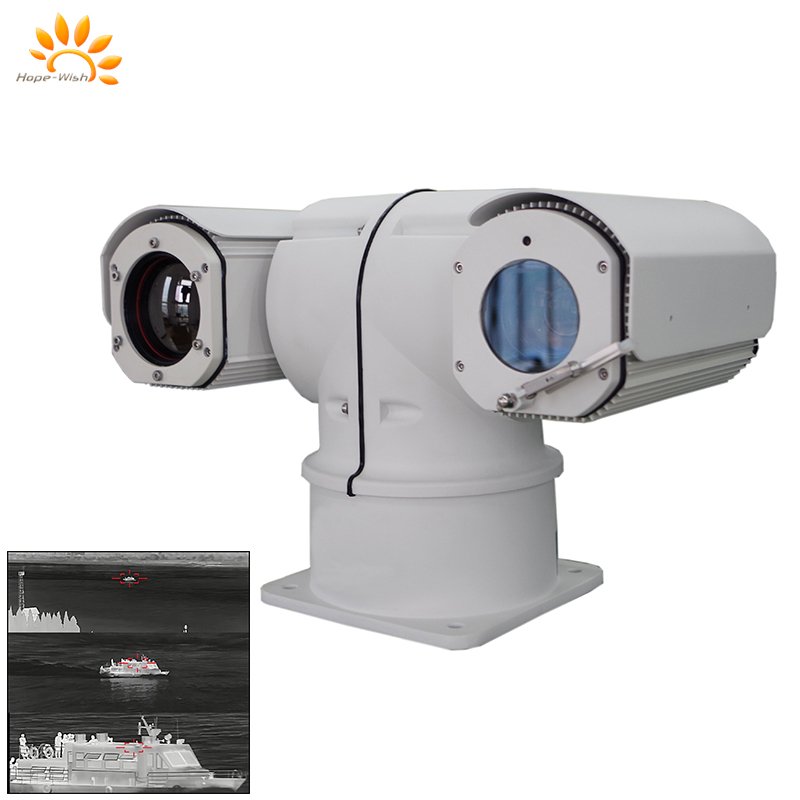Factory direct sale T shape dual sensor ptz long range thermal camera for vehicle system