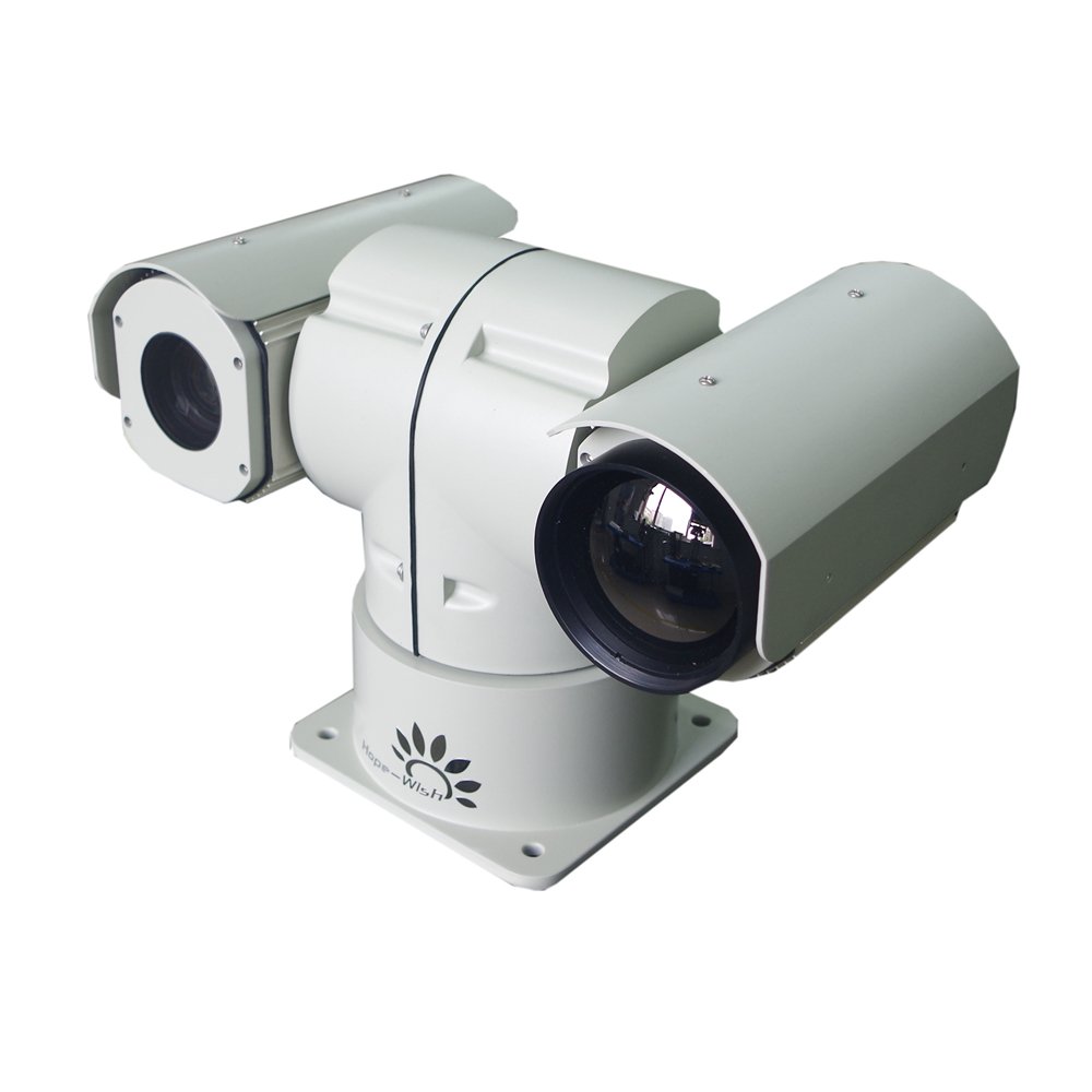 Factory direct sale T shape dual sensor ptz long range thermal camera for vehicle system