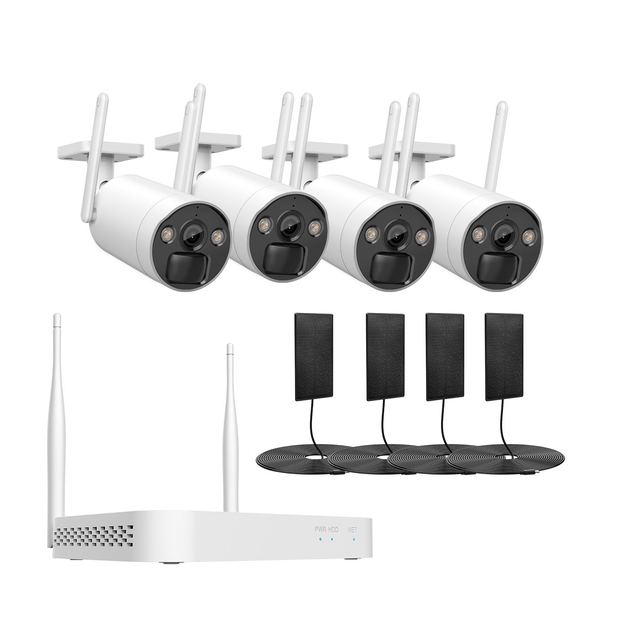 hik-connect mobile app 2TB hdd 8ch poe 4k nvr 4mp 5mp 8mp colorvu bullet cctv kit