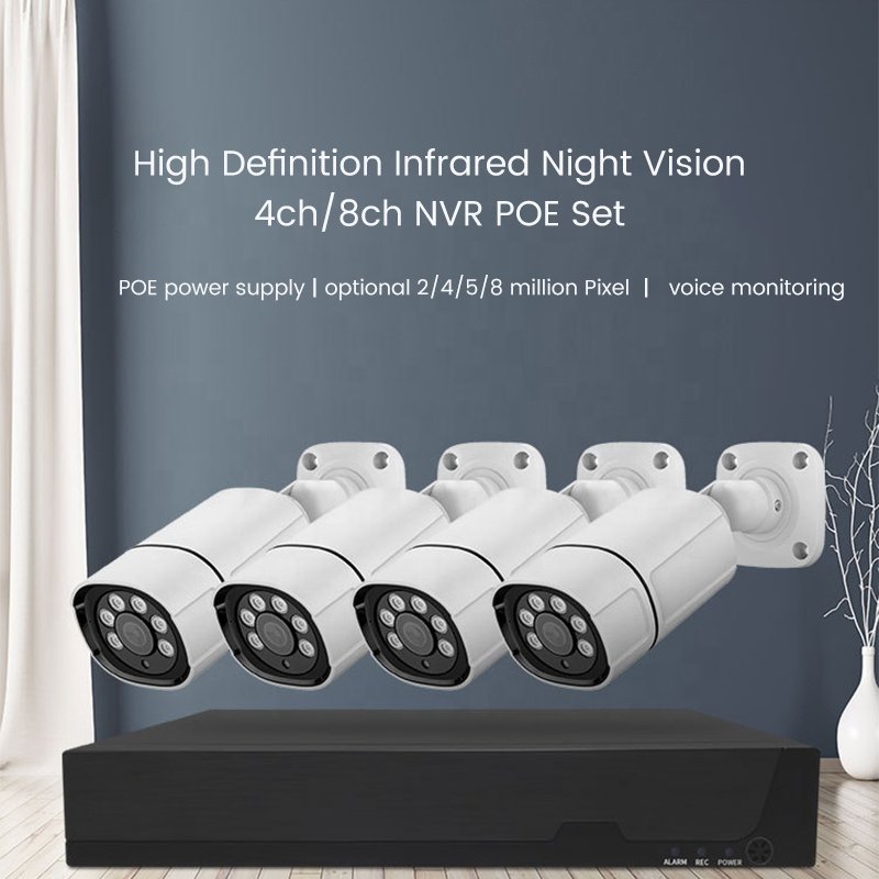 DRAGON GUARD 4K 8channel 8mp Security Camera System Outdoor Home Poe Nvr Kit Cctv Ip Cameras Surveillance Security Camera System