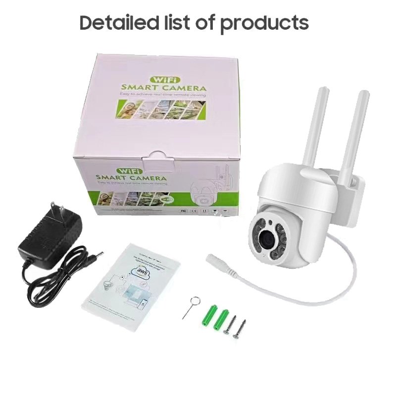 Icsee 2MP/4MP WiFi Mini PTZ Camera 4K Outdoor Wireless IP Security Camera with Auto Tracking Video Surveillance CCTV for Home