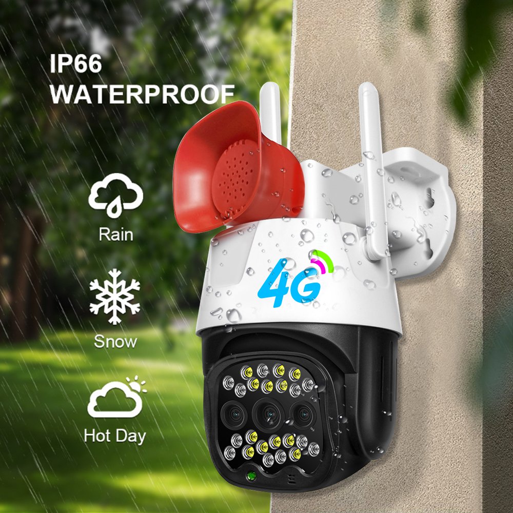Protect Your Home or Business Outdoor Monitoring High-Tech Smart 4G Smart Security Outdoor Camera System