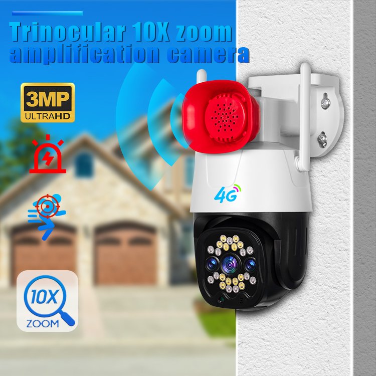 V380pro 360 Degree Ip Camera 10x Security Surveillance Cctv Cameras Outdoor Wifi Ptz Camera 3mp 4g 3g Sim Card H.265