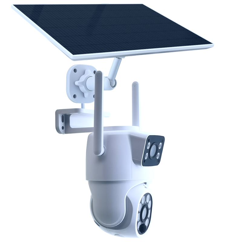 Smart Life App Dual Lens Solar Power Wifi Monitoring Smart Outdoor Battery Wireless Surveillance IP CCTV System Camera Security