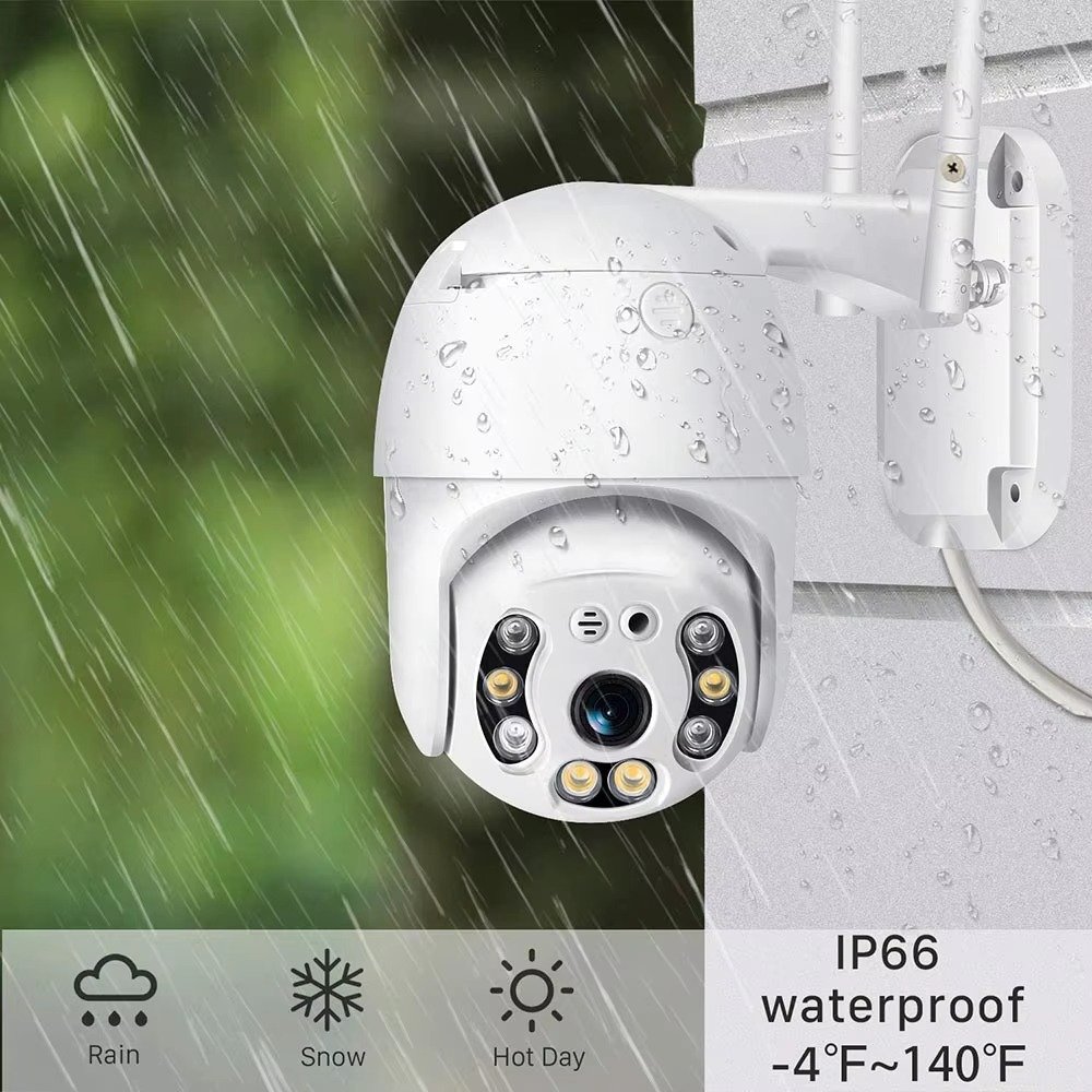 Outdoor Wifi Security Camera Dome Home Surveillance Cameras Two Way Audio Network Camera Outdoor