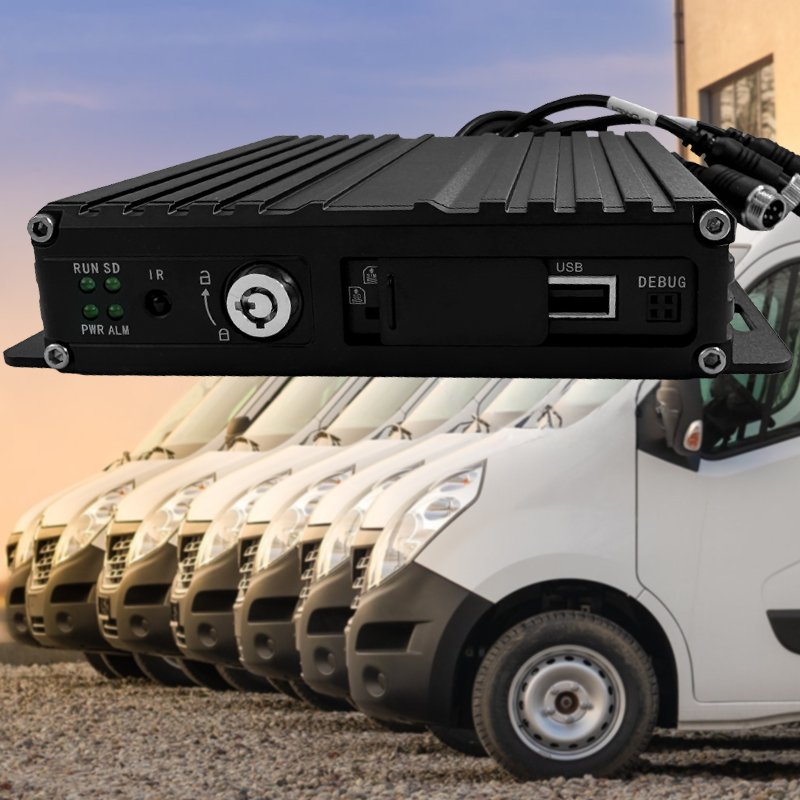 4-Channel H.264 Mobile DVR Car SD Card MDVR For Truck Bus Network Digital Video Recorder Dash Camera For Car