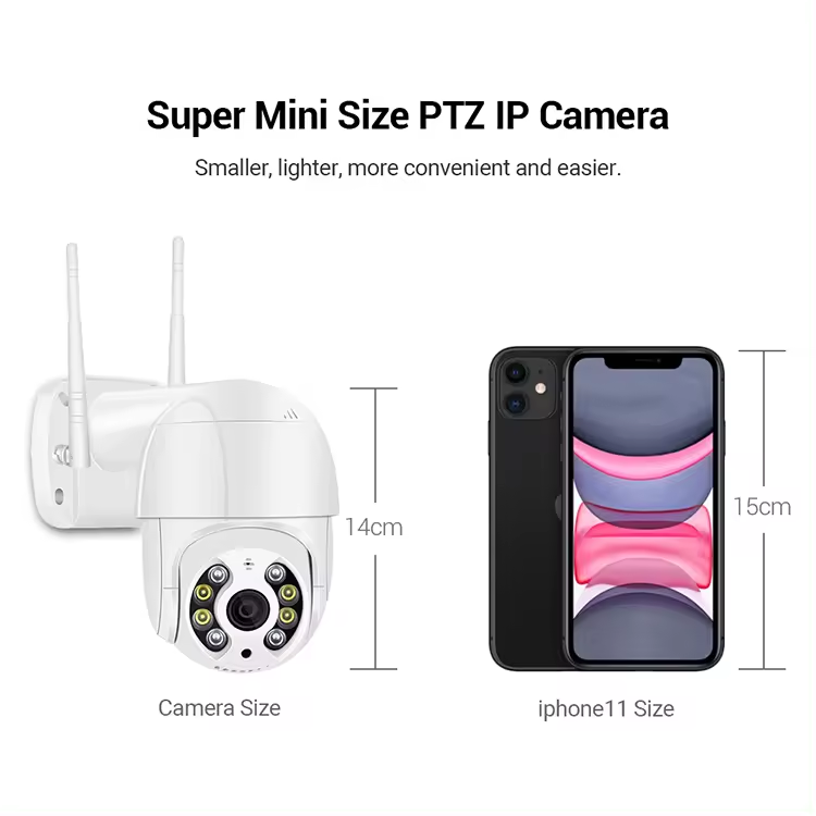 ICSEE 4K/2K FHD Wireless PTZ Smart Security Camera WiFi IP CCTV System with Night Vision Auto Tracking for Outdoor Surveillance