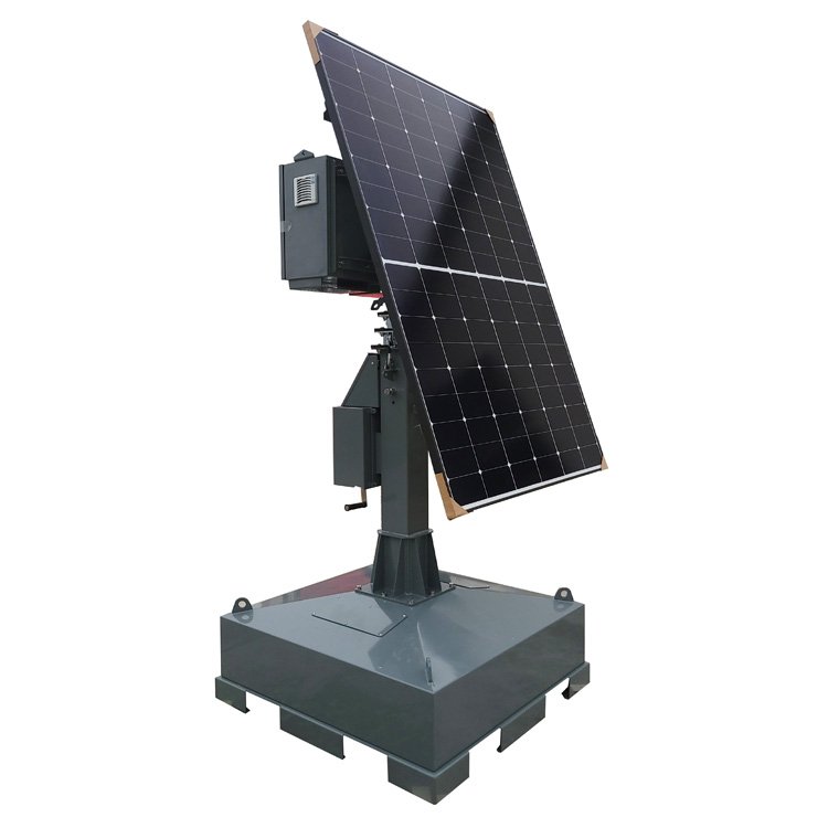 Solar powered mobile CCTV detection trailer Portable solar power cctv camera surveillance trailer