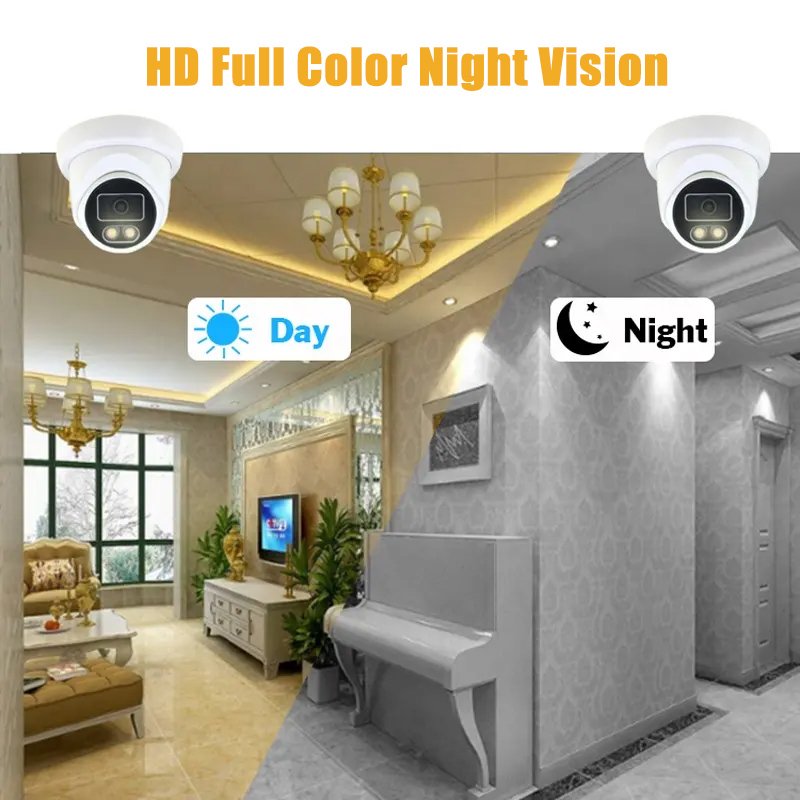 8MP Indoor Dome 4K Full HD Color Night Vision 8 channels Poe NVR Kit IP Camera Surveillance Systems