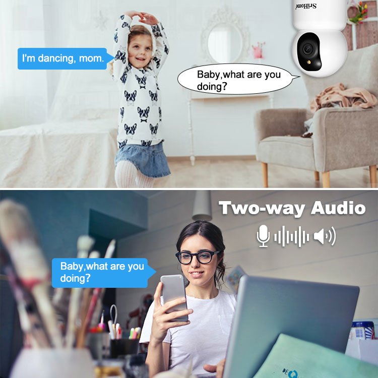 Housing Security Camera Network Surveillance Camera CCTV System 5MP 2.4.G/5G Wireless WIFI IP Camera Indoor Use
