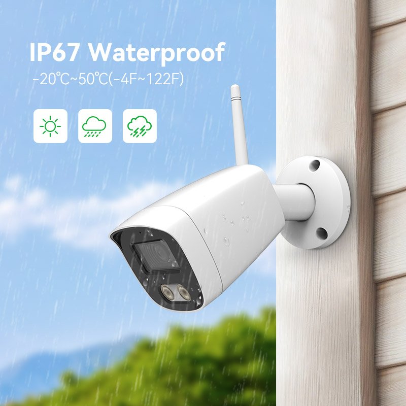 NEW LAUNCH 1080P WIFI NVR KITS SURVEILLANCE SYSTEM WITH 8TB HDD INDOOR OUTDOOR METAL BULLET CAMERA 8 CHANNEL CCTV CAMERA SYSTEM
