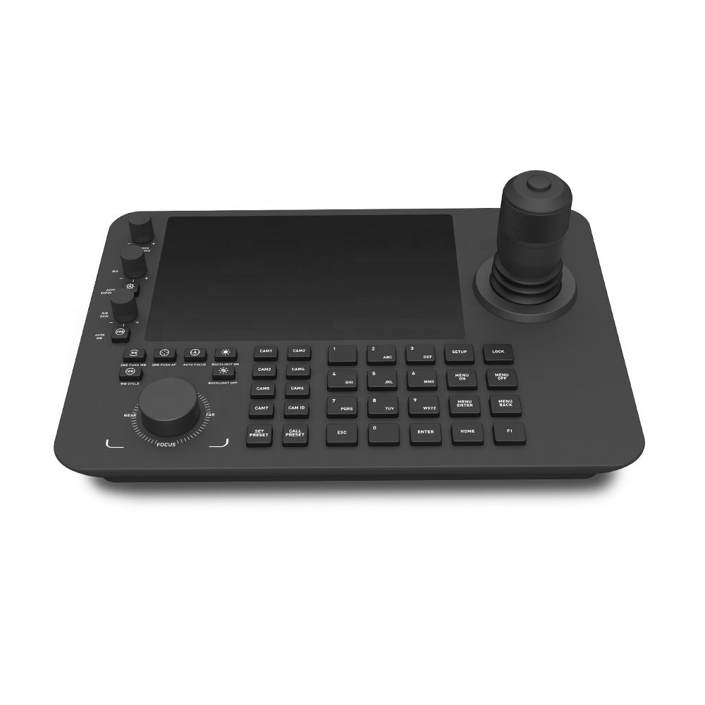Android system with LCD display surveillance HD 4K NDI camera keyboard Video Conference system IP PTZ joysticks controllers