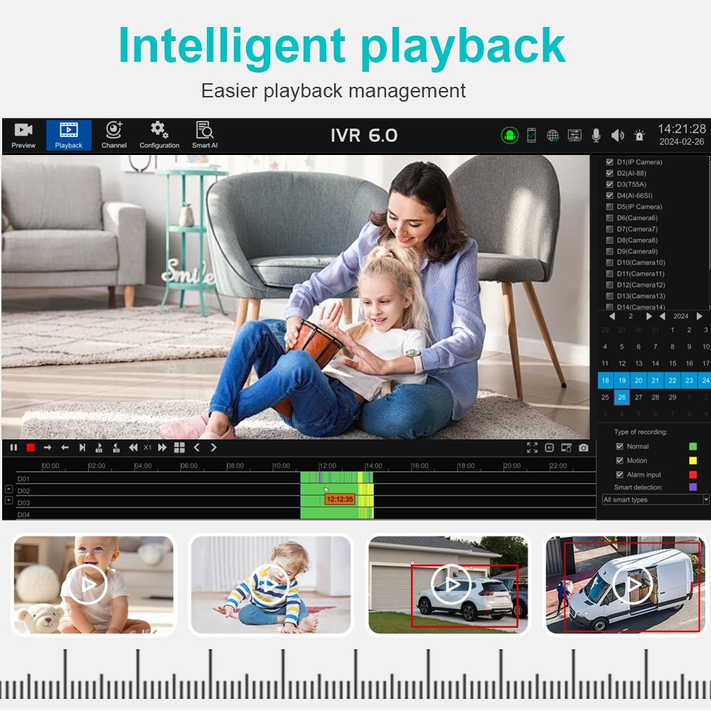 36ch nvr 32pcs Poe Cctv Camera System 4K 8MP Poe IP Camera 25FPS Nvr 4K Camera Systems Vehicle Detection Humanoid Detection