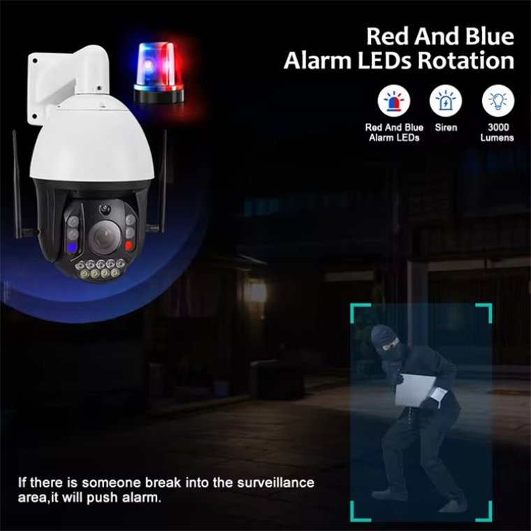 Rscamtom 4K HD Network Camera for High Definition Surveillance 99X Zoom Capability for Remote Security Monitoring