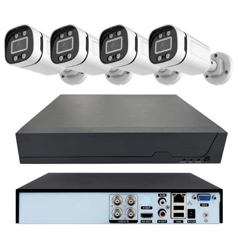 Factory Outdoor 1080 8MP 5MP 2MP 4CH Security Set 2K AHD DVR Kit Camera Video Surveillance 4 Channel CCTV security camera
