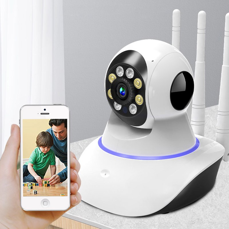 Home Security 1080P V380 IP CCTV Camera Robot Babyphone Monitor Baby Room Camera De Surveillance 3 Antennas
