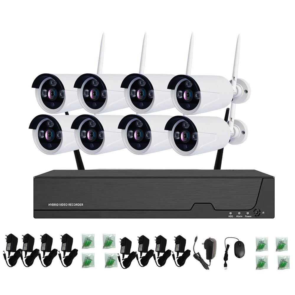 Hot Qearim Xmeye Home Security Video Surveillance Outdoor Cctv HD IP Network Camera System Wireless 8ch 1MP 2MP 3MP Wifi Nvr Kit