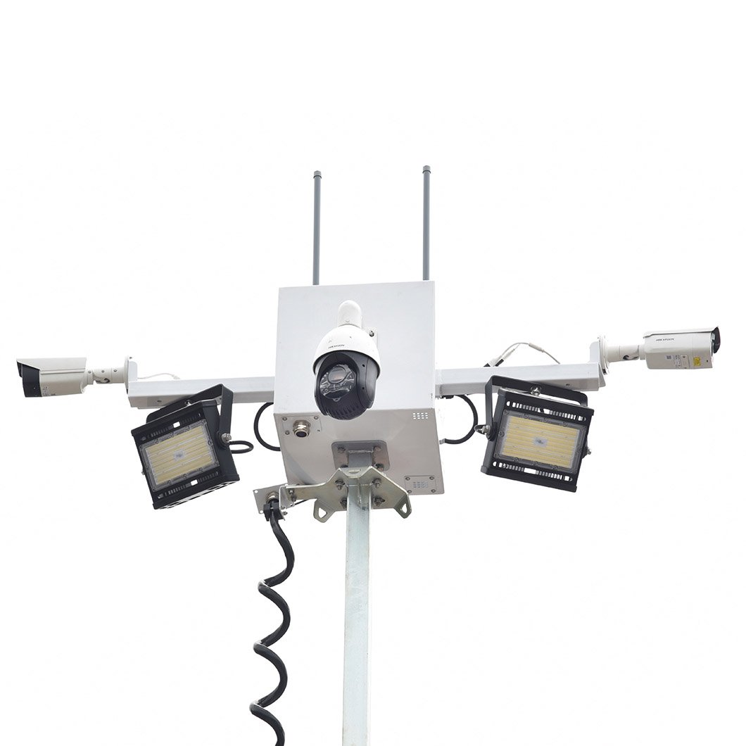 New Portable Mobile Solar CCTV Security camera trailer surveillance trailer