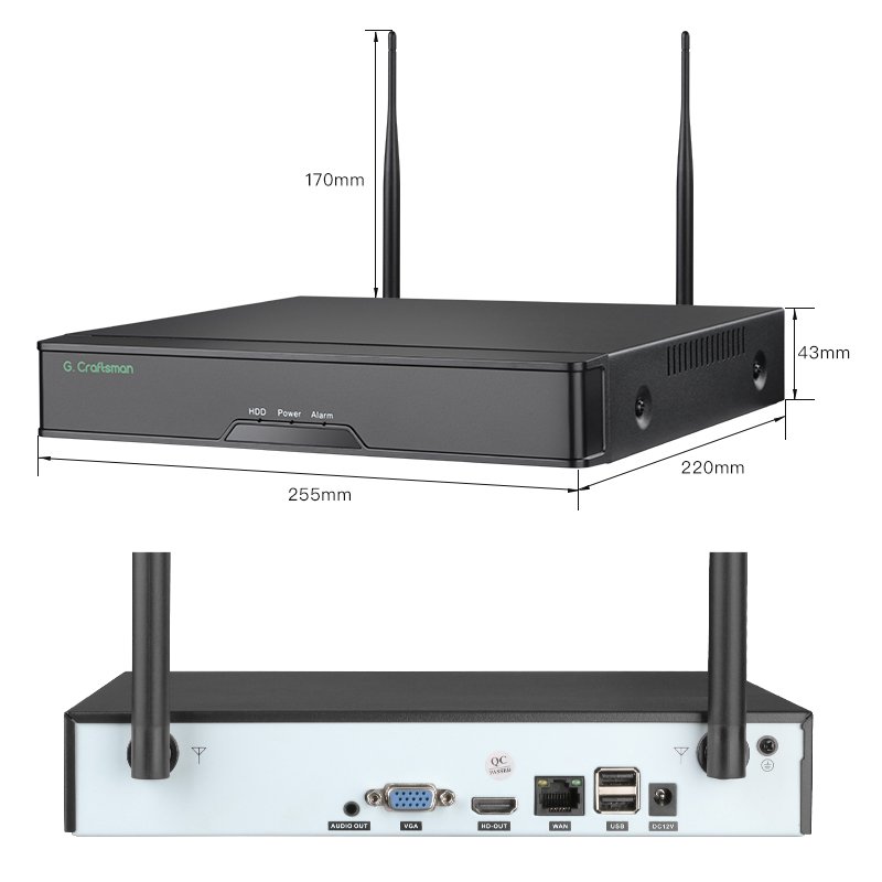 GW-TFD-M5X-K8(AG) XMEYE ICSEE 5MP Outdoor Wireless WIFI Camera 8 Channel NVR Kit Home Security Video Surveillance System