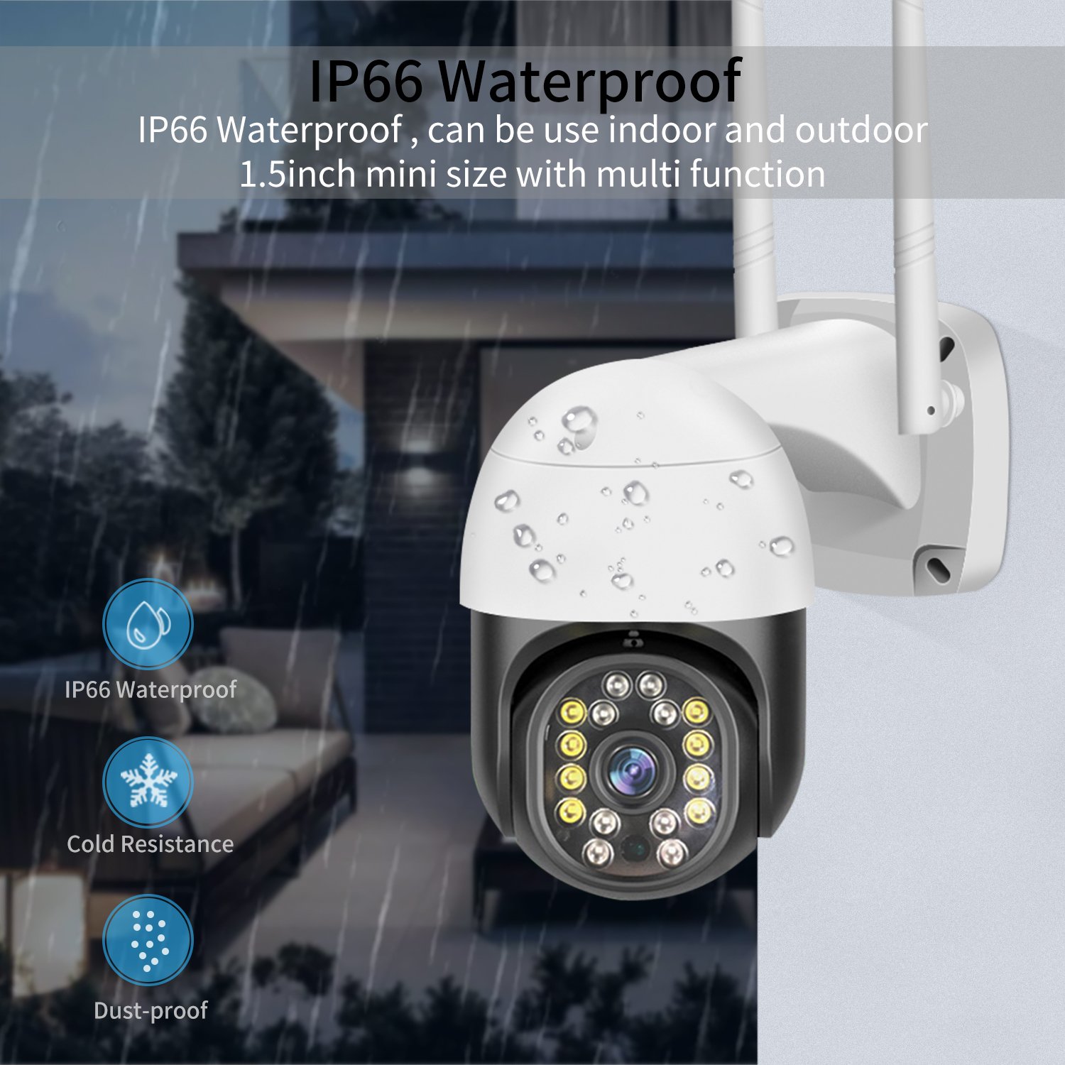 Wholesale1.0MP outdoor waterproof security Wifi PTZ camera wireless 1080P CCTV camera